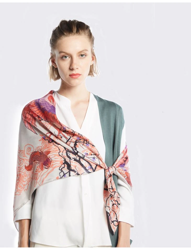 Wholesale Custom Lady Silk Scarf Factory